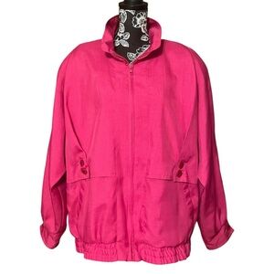 Vintage Numina Sport Hot Pink Windbreaker Jacket